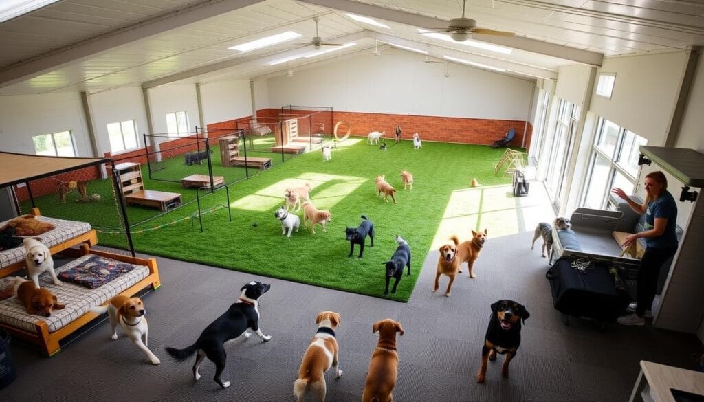 Dog boarding facility