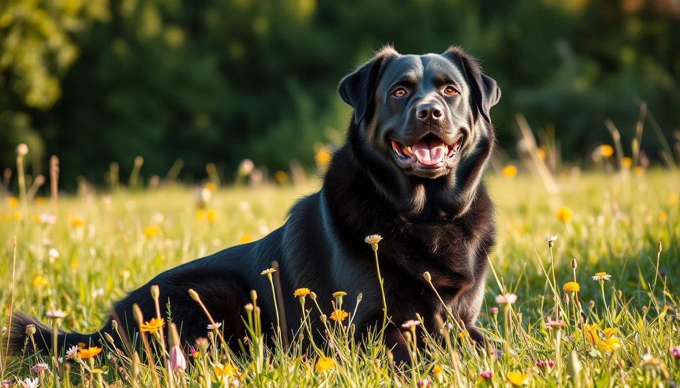 big black dog