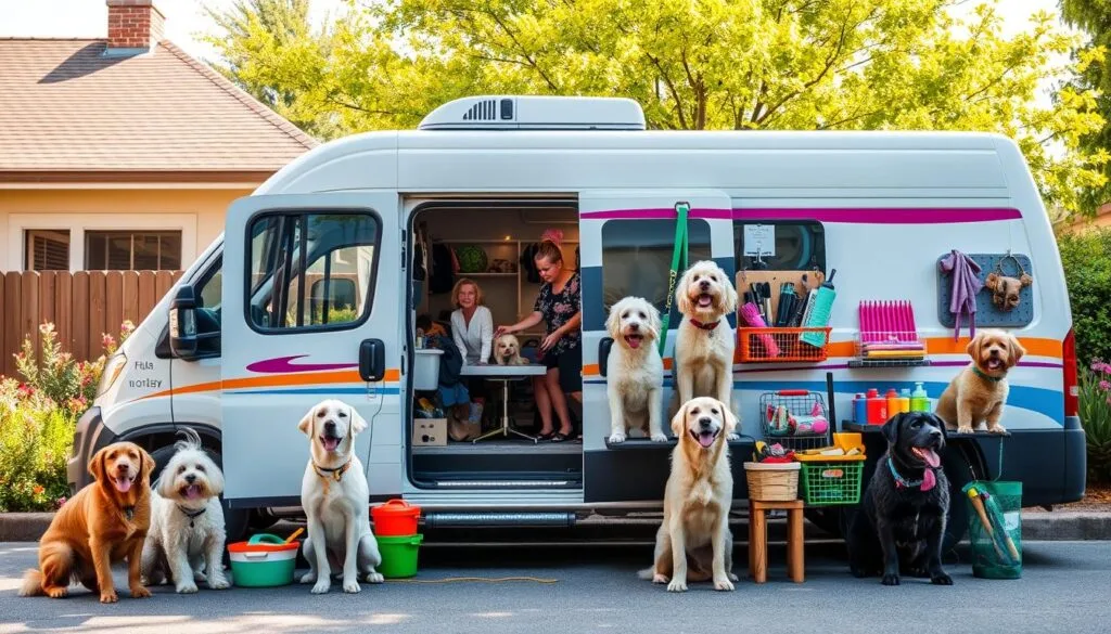 mobile dog groomers