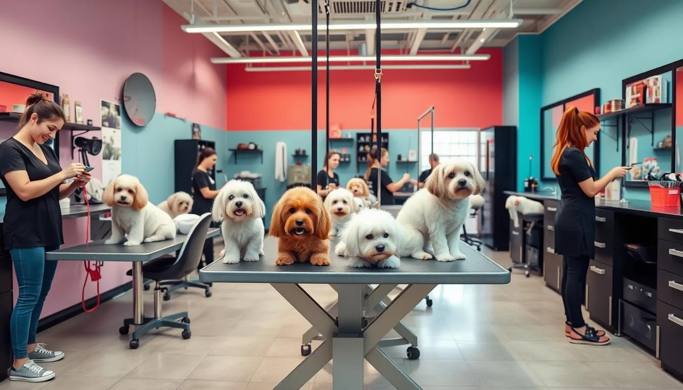 shear dog grooming