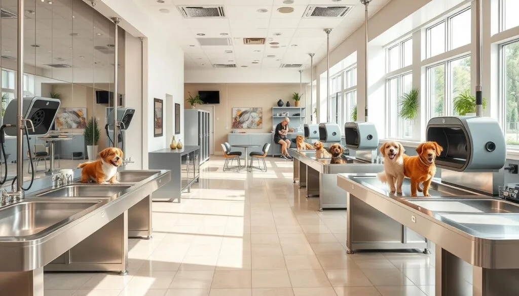 state-of-the-art dog grooming facilities