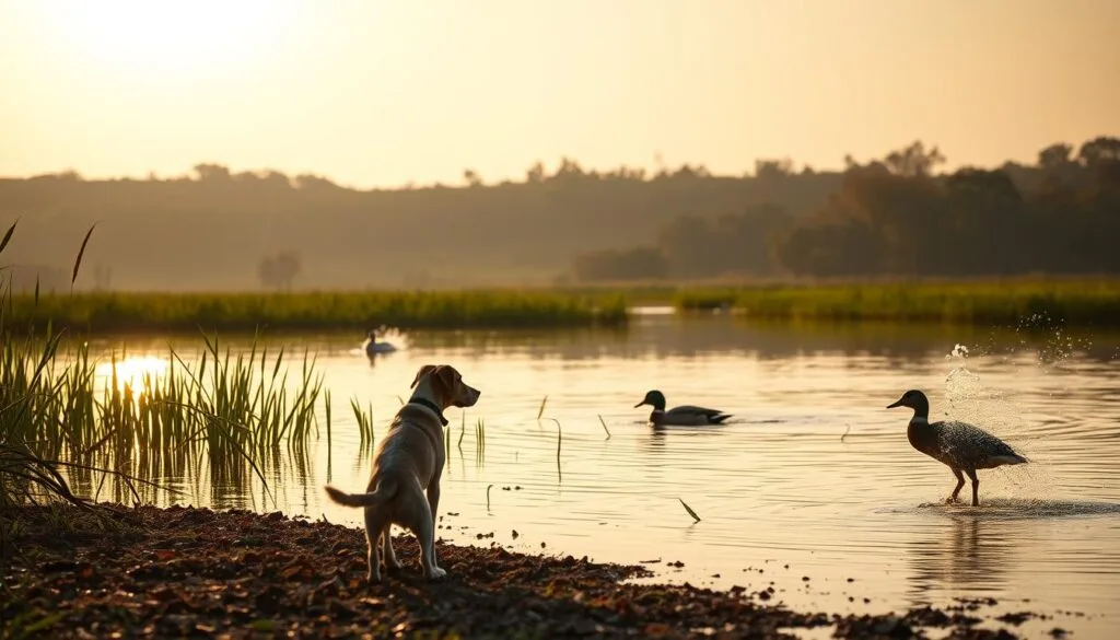 duck hunting dog training